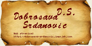 Dobrosava Srdanović vizit kartica